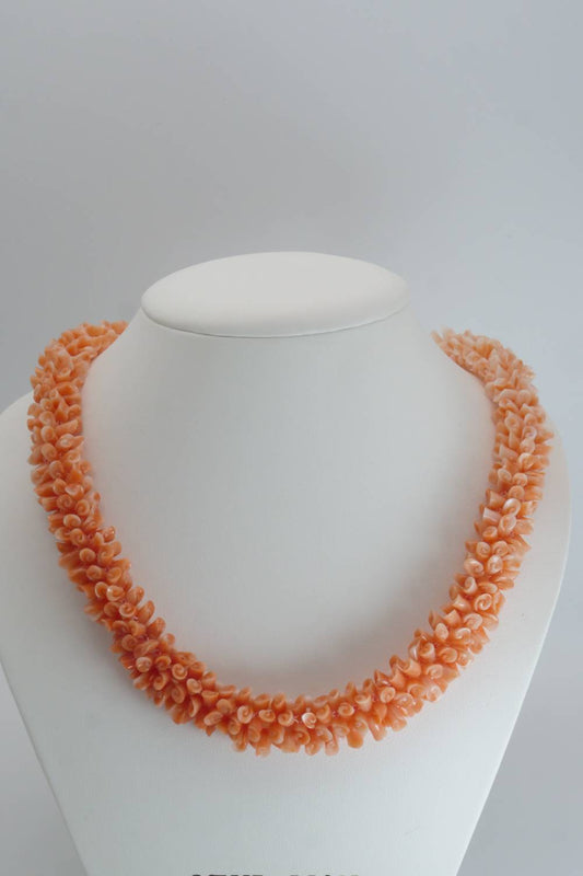Collana in corallo naturale rosa
