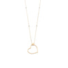 Unoaerre Long gold necklace with heart