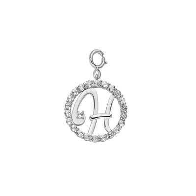 Miluna Pendant charm in silver and topazes - PFD857-A