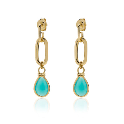 Unoaerre Earrings with turquoise crystal - 006EXO0028000 - 2038