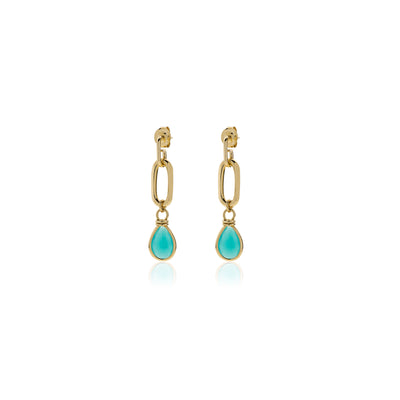 Unoaerre Earrings with turquoise crystal - 006EXO0028000 - 2038