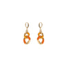 Unoaerre Earrings with orange enamel - 007EXO0021002